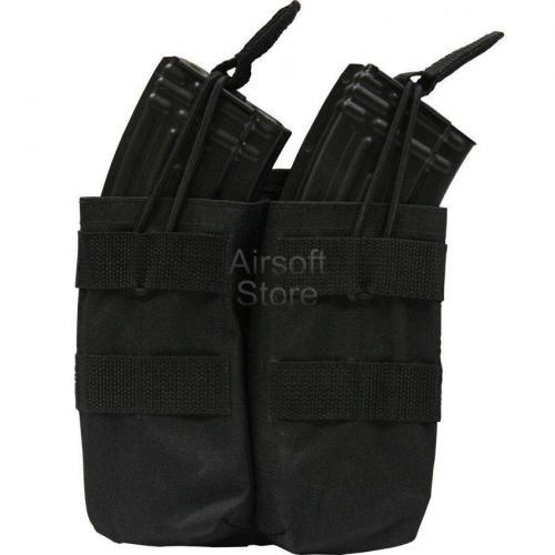 Подсумок для АК двойной, бесшумные крепления (Black)
