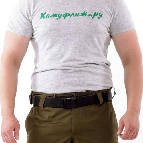 Ремень KE Tactical брючный из стропы 40 мм черный