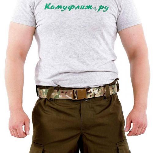Ремень KE Tactical брючный из стропы 40 мм multicam