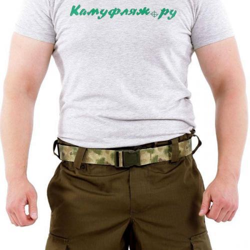 Ремень KE Tactical брючный из стропы 40 мм Мох FG