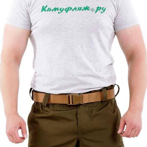 Ремень KE Tactical брючный из стропы 40 мм coyote