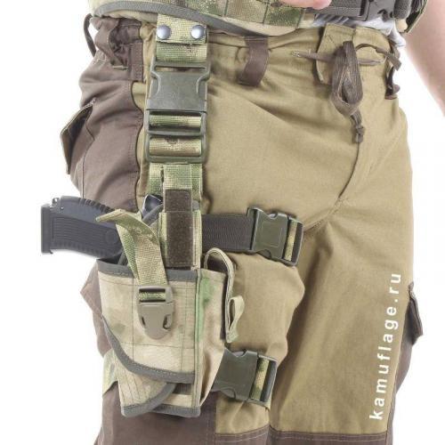 Кобура тактическая KE Tactical Титан набедренная универсальная правая Мох FG