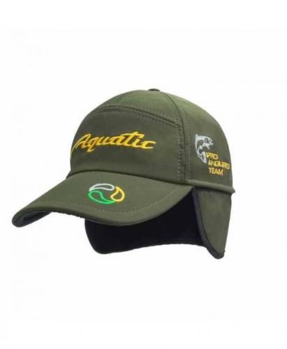 Кепка Aquatic  КА-04ТХ softshell темный хаки